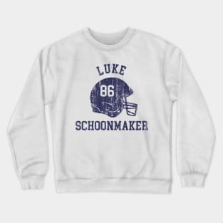 Luke Schoonmaker Dallas Helmet Font Crewneck Sweatshirt